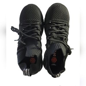 DYKHMILY Work Boots for Men Slip-on Steel Toe Safety Shoes Sneakers Breathable